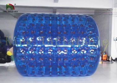 Mavi Büyük Şişme Su Rolling Oyuncak Dayanıklı 1.0mm PVC / PTU Şişme Açık Oyuncak