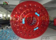 1.0mm PVC / TPU Büyük Blow Up Su Yürüyüş Oyuncak, 2.8m Uzun * 2.4 Dia Kırmızı Rulo