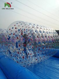 Renkli PVC Şeffaf Oyuncak Şişme Su Haddeleme Topları Blow Up