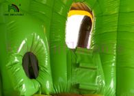 Yeşil Jungle Disco Tema Çocuklar İçin Şaşırtıcı Baskı ile Bouncy Castle Blow Up