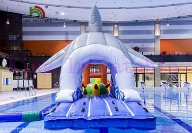 Çocuklar İçin Multiplay Renkli PVC Su Parkı, Engelli / Slaytlı Şişme Oyuncak
