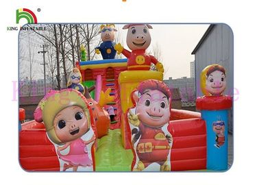 Blow Up Gbond Kuru Slayt / Çocuklar İçin Bouncer Play Paradise ile Ticari Şişme Slayt