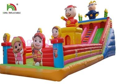 Blow Up Gbond Kuru Slayt / Çocuklar İçin Bouncer Play Paradise ile Ticari Şişme Slayt