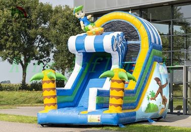 Tropikal Şişme Kuru Slayt, Sörf Çocuklar İçin Mutlu Çocuk PVC Slayt