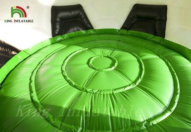 Renkli Futbol Blow Up Bouncy House Dayanıklı 0.55mm PVC Tente Malzemesi