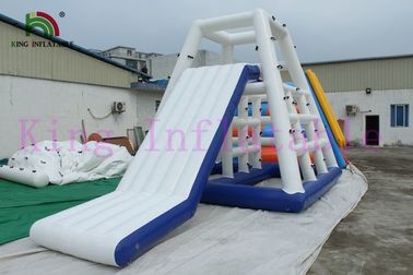 Yetişkinler / Şişme Su Ekipmanları İçin 0.9mm PVC Tente Şişme Su Toy Slide