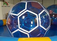 1.0 mm Şeffaf PVC / PTU Şişme Futbol Topu Su Topu On Up Yürüyüş Darbe