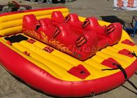 PVC Tente Şişme Sinek Balıkçı Tekneleri Sarı / Kırmızı Plaj Sporları İçin Çekilebilir UFO Oyuncak