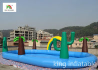 Açık PVC İçin Jungle Şişme Yüzme Havuzu Eliptik Havuz Ranibow