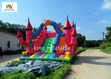 5m Çizgi Film Şişme Bouncy Castle, İpek Baskı Ateşi - Geciktirici