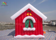 5 * 4 * 4 m Şişme Reklam Ürünleri Festivali Dekorasyon Noel Kırmızı Evi Çadır