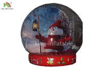 Fotoğraf / Reklam Çekmek İçin EN14960 Çeken İnsan Boyutlu Şişme Kar Topu Şeffaf 0.8 mm PVC Küre Fotoğraf