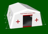 Acil Barınak için Beyaz 7.55X5.6m Özel Taşınabilir Şişme Tıbbi Etkinlik Çadırı