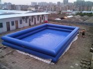 0.9mm PVC Tente Yüzme Havuzu / Şişme Yüzme Havuzları Çift Tüp 1.3m Yükseklik