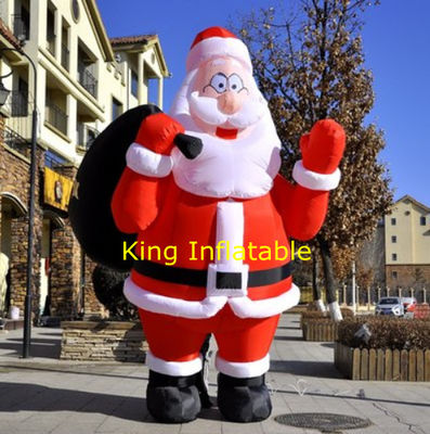 Ev Arka Bahçe için 210D 2m 3m Yüksek Şişme Noel Baba