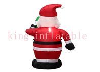210D Nylon Customized Giant Outdoor Inflatable Santa Claus For Yard