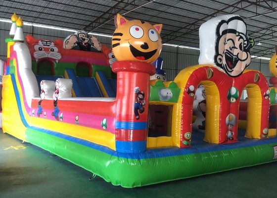 Silde PVC Tente ile Çocuklar Şişme Sıçrama Ev Komik Kale