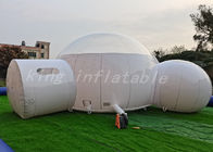 Semi Transparent 6m Inflatable Bubble Tent With Tunnel Bathroom