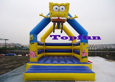Çocuklar Partisi İçin Sünger Bob Squarepants ile Şişme Trambolin / Atlama Kale