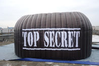 Kiralık / Reklam Dome Marquee için 6 * 4 * 3m Yangına Dayanıklı Siyah Şişme Etkinlik Çadırı