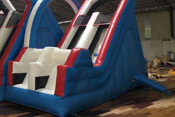 Çocuklar Roller Coaster Şişme Slide, Şişme Eğlence Parkı Slide oyna