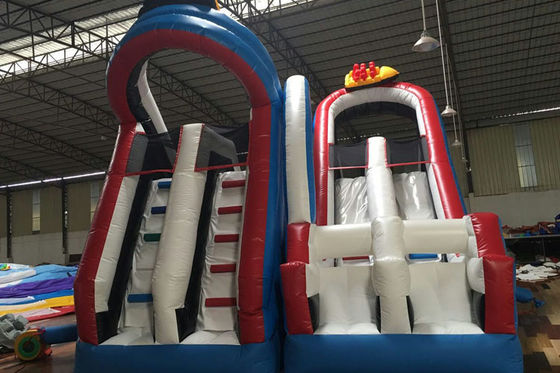 Çocuklar Roller Coaster Şişme Slide, Şişme Eğlence Parkı Slide oyna
