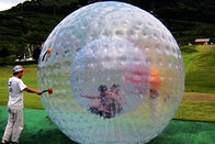Açık hava sporları için 3m çap Özel şişme şeffaf PVC Zorb Ball