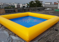 0.9 Mm PVC 8 ​​X 8 M Kare Şişme Su Havuzu, Aile İçin Yüzme Havuzu