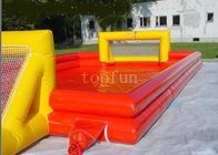0.45mm - 0.55mm PVC Tente Şişme Spor Oyunları, Çift Tüplü Futbol Sahası Spor Ekipmanları