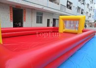 0.45mm - 0.55mm PVC Tente Şişme Spor Oyunları, Çift Tüplü Futbol Sahası Spor Ekipmanları