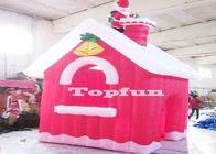 Noel Baba Noel Dekorasyonu İçin Mini Merry Christmas Şişme Kırmızı Evler
