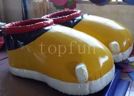 Sarı PVC Şişme Ayakkabı Yürüyüş İçin Ilginç Şişme Futbol Sahası