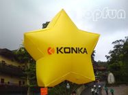 Tam Renkli Şişme Reklam Ürünleri, 2mm PVC Tente ile Yıldız Şişme Helyum Balonu Shining
