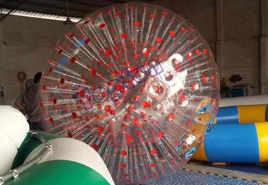 Kişisel Parti için Güvenli Kolları ile Plato PVC Red Dot Vücut Zorb Topu