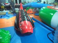 Su Oyunları İçin Heyecan verici PlatoTowable Şişme Kırmızı Köpekbalığı Tekne