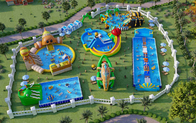 Çocuklar ve Yetişkinler Şişme Su Parkı Combo Oyun Alanları