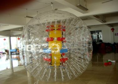 Eğlence Parkı İçin Yetişkin 0.9 mm PVC Şeffaf Unti-soğukluk Su Zorbing Topu