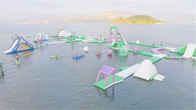 Açık Infaltable Yüzen deniz Su Parkı Oyunları Engel Kursu