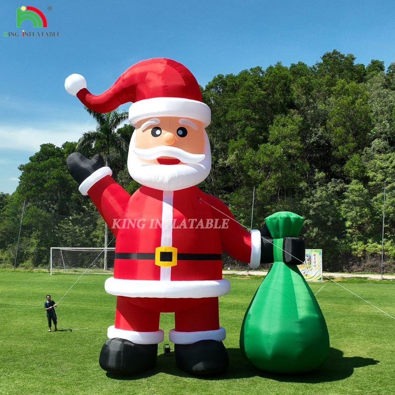 20ft 26ft 33ft 40ft Noel şişme Noel Baba dışarıdaki çim bahçesi için Noel partisi dekorasyonu
