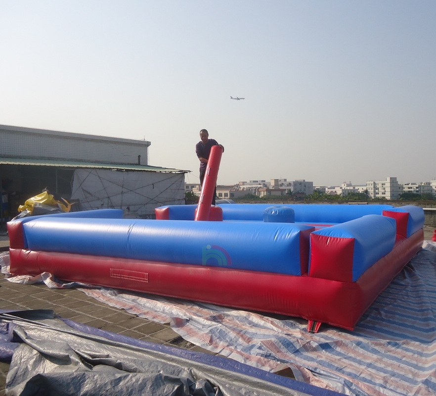 Yüksek Kaliteli PVC Şişme Dövüş Arenası Çocuk Gladiatör Dövüş Mahkemesi Sokağıyla Trampolin Parkları İçerir