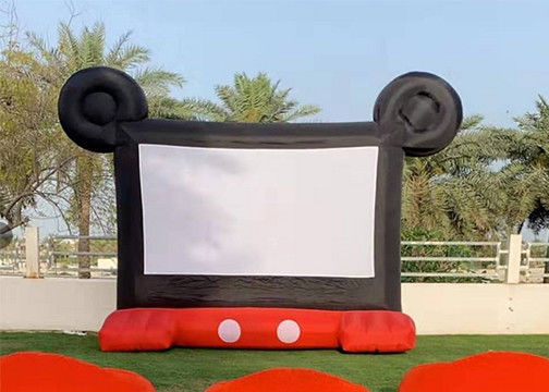 Aile Keyfi İçin 0.45 mm PVC Ticari Kiralama Açık Şişme Film Ekranı