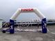 0.55mm PVC Tarpaulin Inflatable Arch Blue Customized For Sports And Events