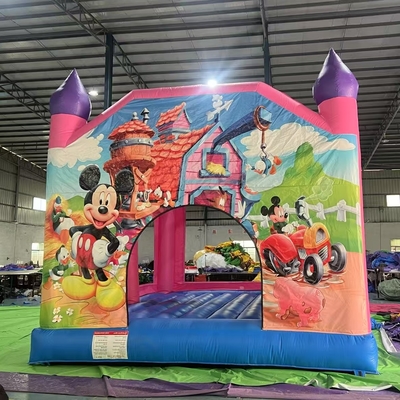 Ticari şişkin çıkartıcı evi Mickey Mouse şişkin sıçrayışlı atlama şişkin kalesi yetişkin çocuk parti için sıçrayış evi
