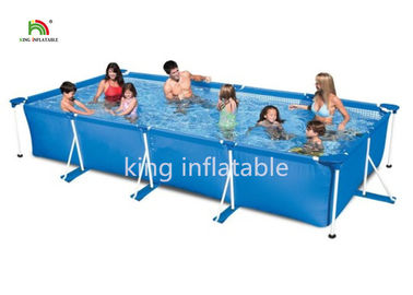 Gaint Aile Paslanmaz Çelik Çerçeve Yüzme Havuzu Backyard Fun PVC